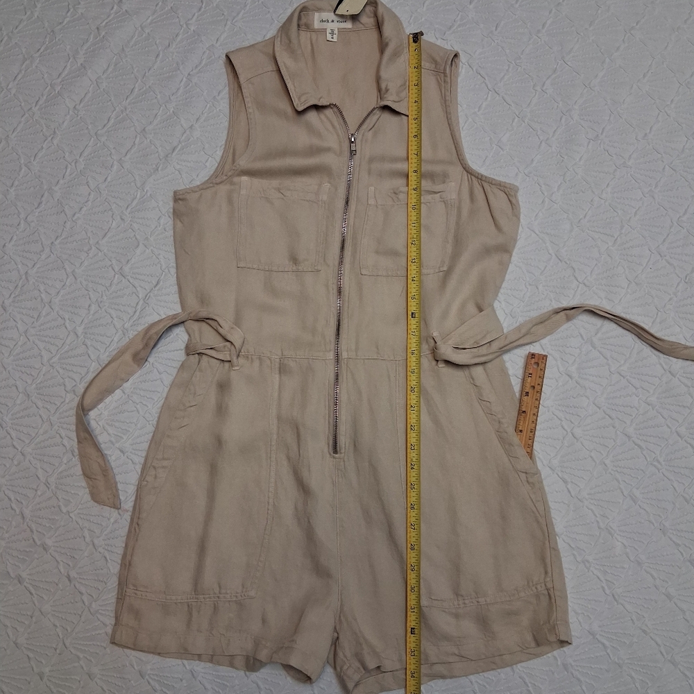 Cloth & Stone Anthroplogia Light Tan Romper Size M - Picture 13 of 17